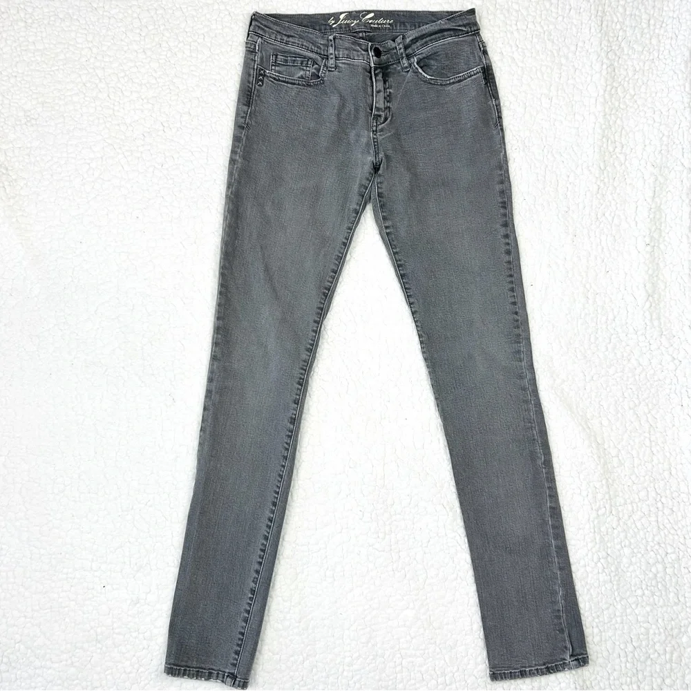Juicy Couture Women's Gray Low Rise Skinny Jeans Stretch Denim Size 28 - Picture 1 of 6